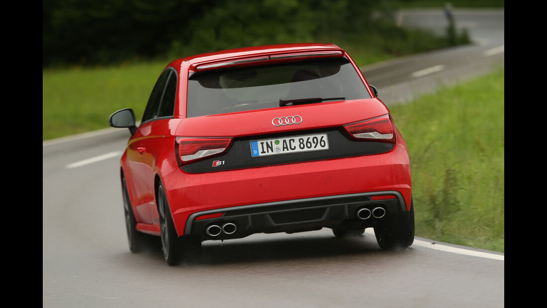 Audi S1, Heckansicht