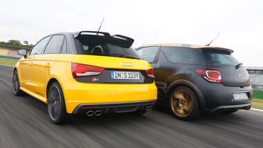 Audi S1 Sportback, Citroën DS3 Racing, Heckansicht