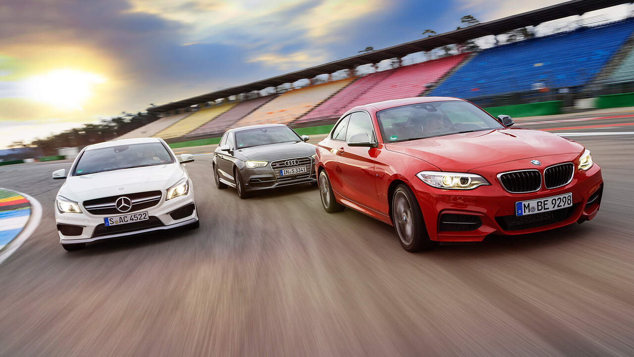 Bmw M235i Gegen Audi S3 Und Mercedes Cla 45 Amg Im Vergleichstest Technische Daten Auto Motor Und Sport