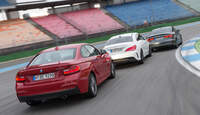 Audi S3 Limousine, BMW M235i, Mercedes CLA 45 AMG 4MATIC, Heck