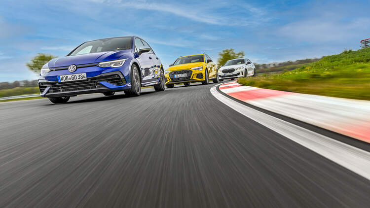 Audi S3 Sportback Gegen Bmw M135i Vw Golf R Auto Motor Und Sport