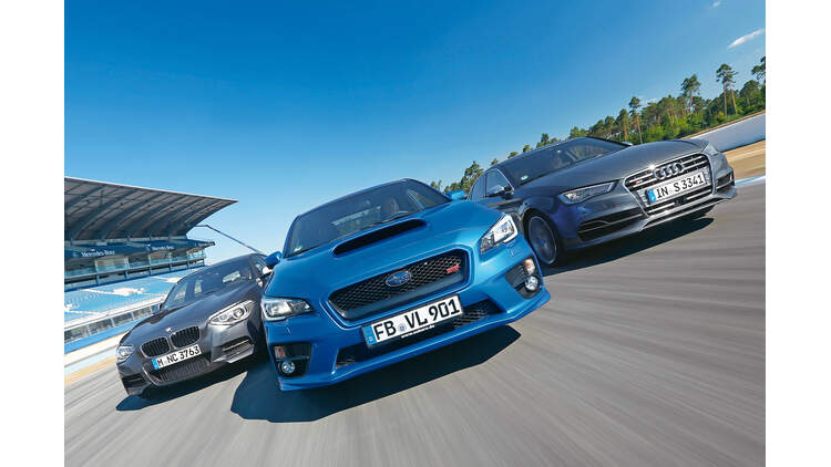 Audi S3 Gegen Subaru Wrx Sti Und Bmw M135i X Drive Satz Mit Wrx Auto Motor Und Sport