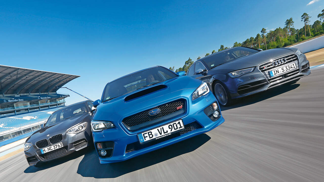 Audi S3 Gegen Subaru Wrx Sti Und Bmw M135i X Drive Satz Mit Wrx Auto Motor Und Sport