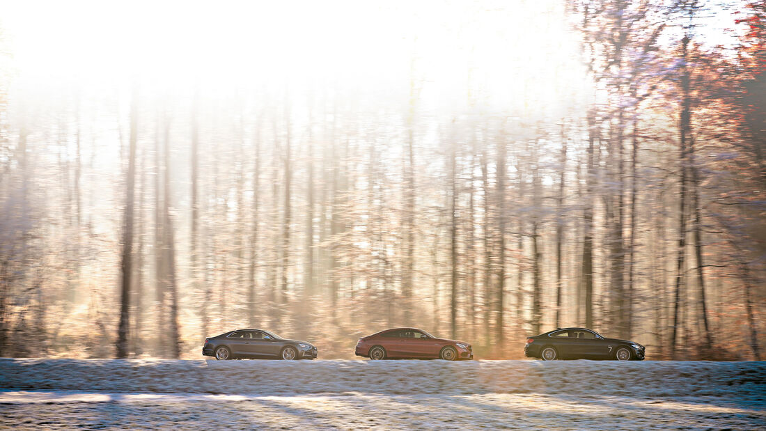 Audi S5, BMW 440i xDrive, Mercedes AMG C 43 Coupé