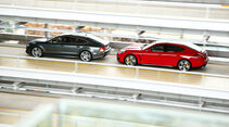 Audi S7 Sportback, Porsche Panamera GTS, Seitenansicht