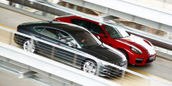 Audi S7 Sportback, Porsche Panamera GTS, Seitenansicht