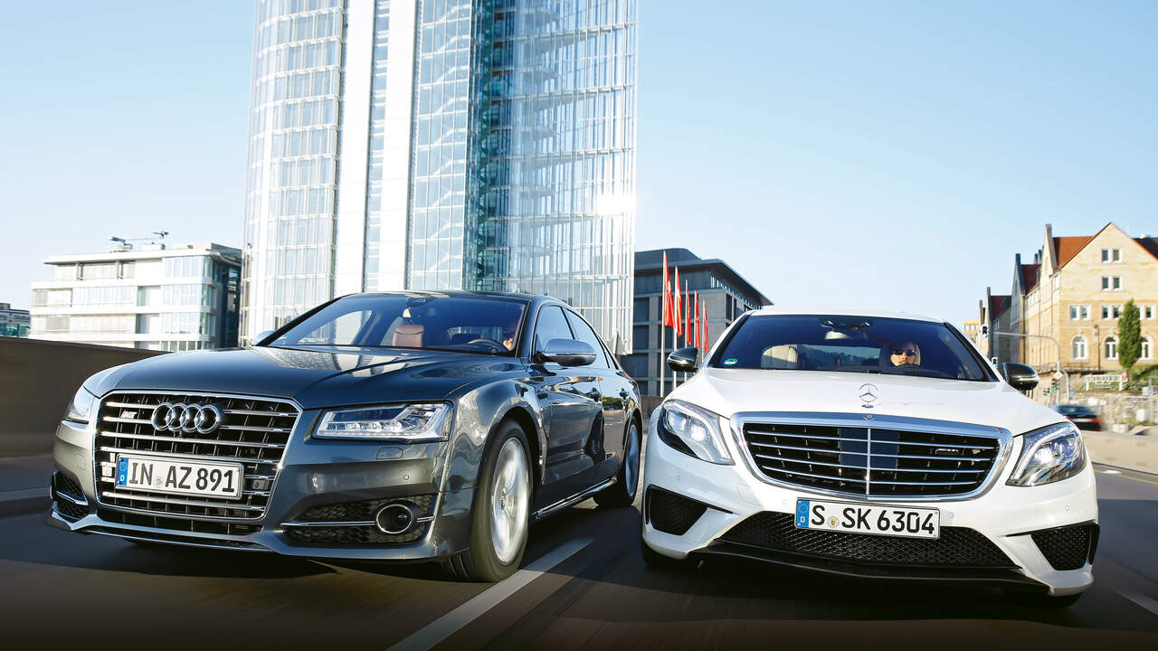 Audi S8 Gegen Mercedes Amg S 63 4matic Karriere Fighter Technische Daten Auto Motor Und Sport
