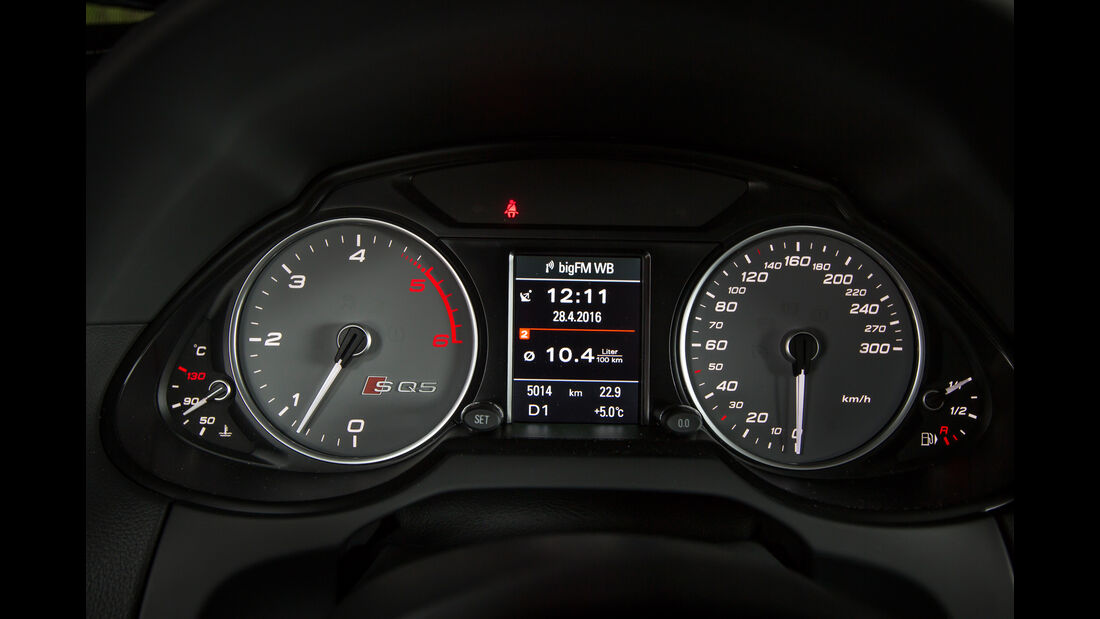 Audi SQ5 3.0 TDI, Rundinstrumente
