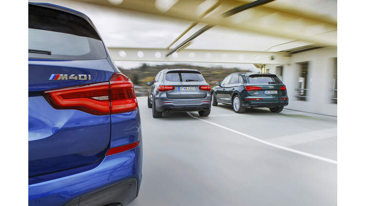 Test Audi Sq5 Bmw X3 M40i Und Mercedes Amg Glc 43 Auto Motor Und Sport