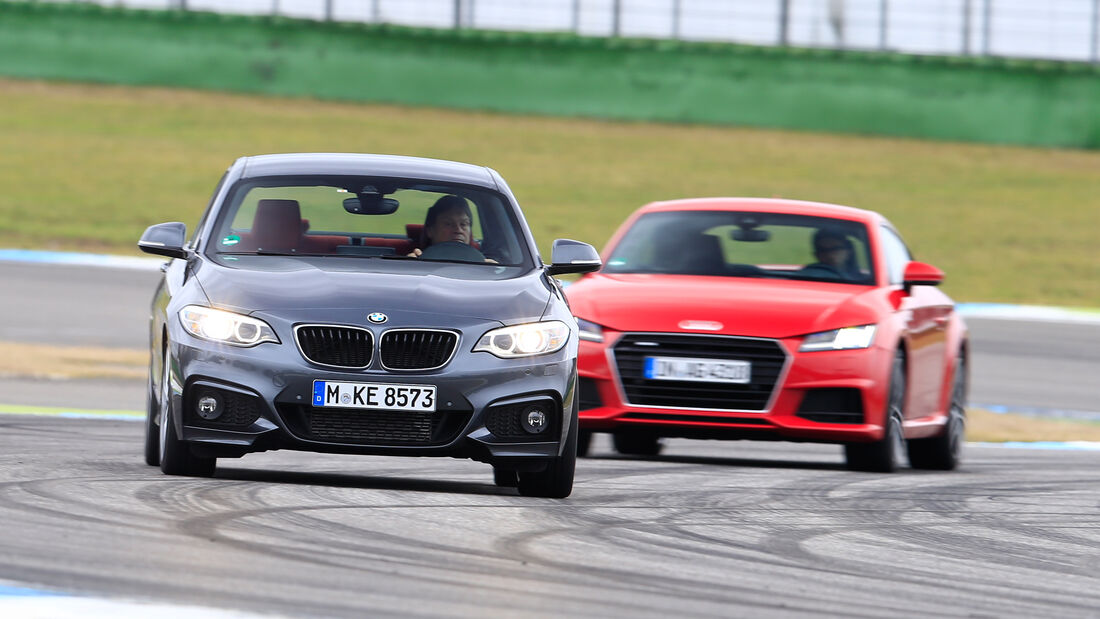 Audi TT 2.0 TFSI Quattro, BMW 228i Coupé, Frontansicht