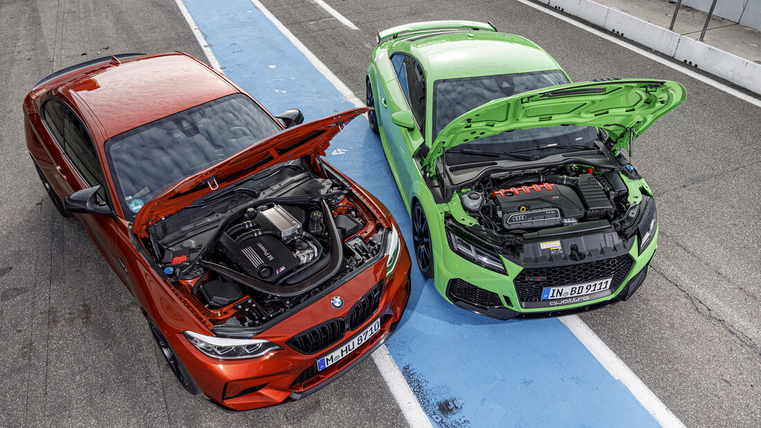 Audi TT RS, BMW M2 Competition, Exterieur