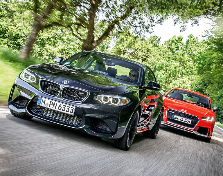 Audi Tt Rs Gegen Bmw M2 Test Der Sportcoupe Erzrivalen