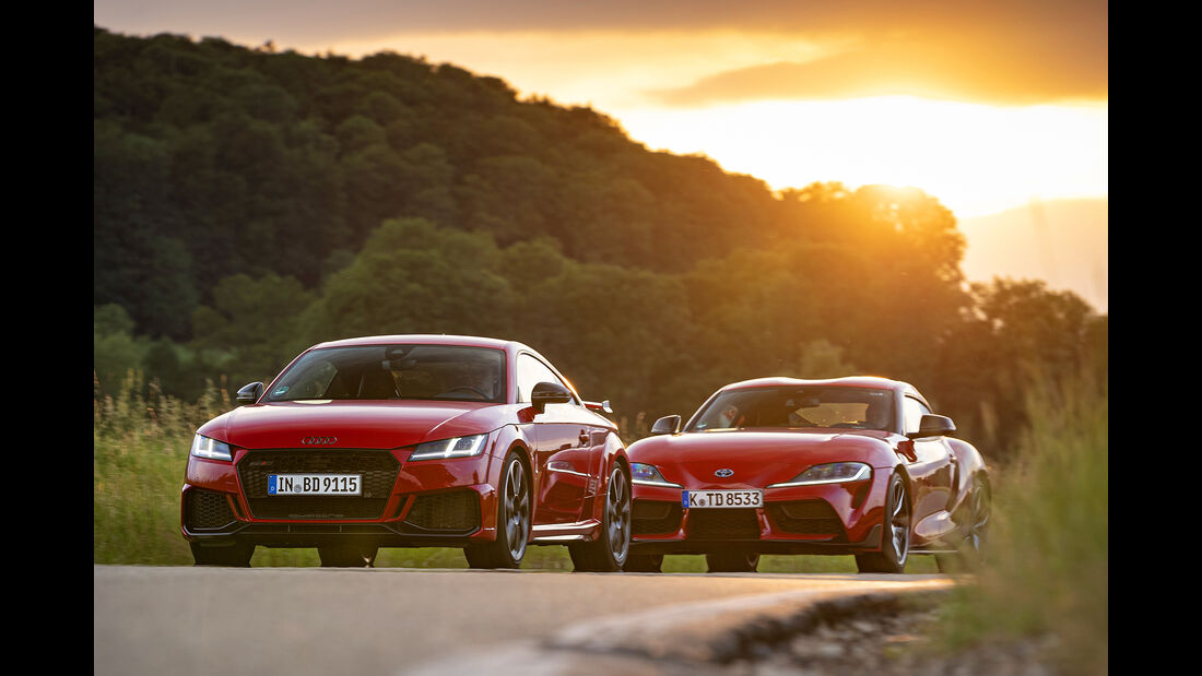 Audi TT RS Coupe, Toyota GR Supra, Exterieur