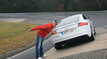 Audi TT RS, Heckansicht, Steilwand, Marcus Winkelhock