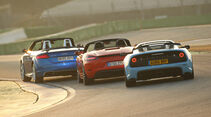 Audi TT RS Roadster, Lotus Exige Sport 380 Roadster, Porsche 718 Boxster S