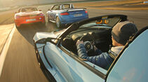 Audi TT RS Roadster, Lotus Exige Sport 380 Roadster, Porsche 718 Boxster S