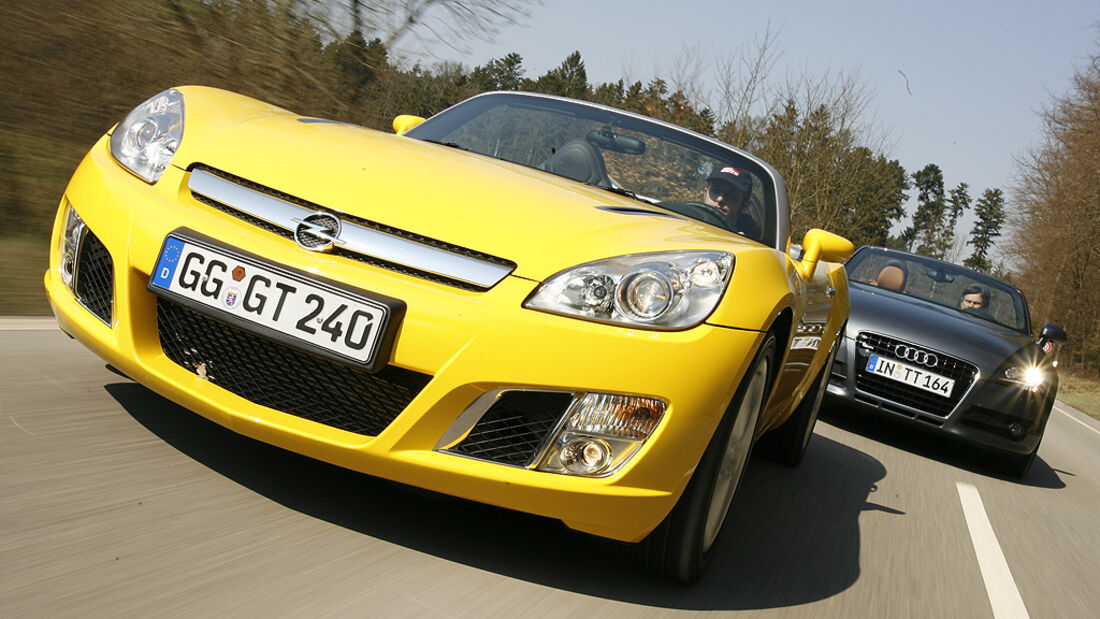 Audi TT Roadster 3.2, Opel GT