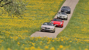 Audi TTS, BMW Z4, Mercedes SLK, Porsche Boxster
