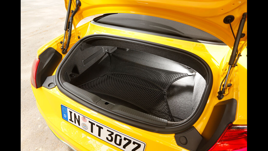 Audi TTS Roadster, Kofferraum