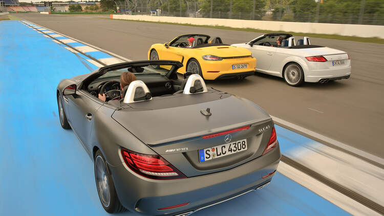 Test Audi Tts Mercedes Amg Slc 43 Porsche 718 Boxster Auto Motor Und Sport