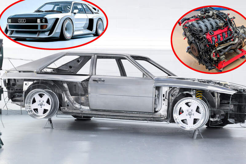 Audi Urquattro mit RS4 B7 Technik Restomod Umbau Tuning