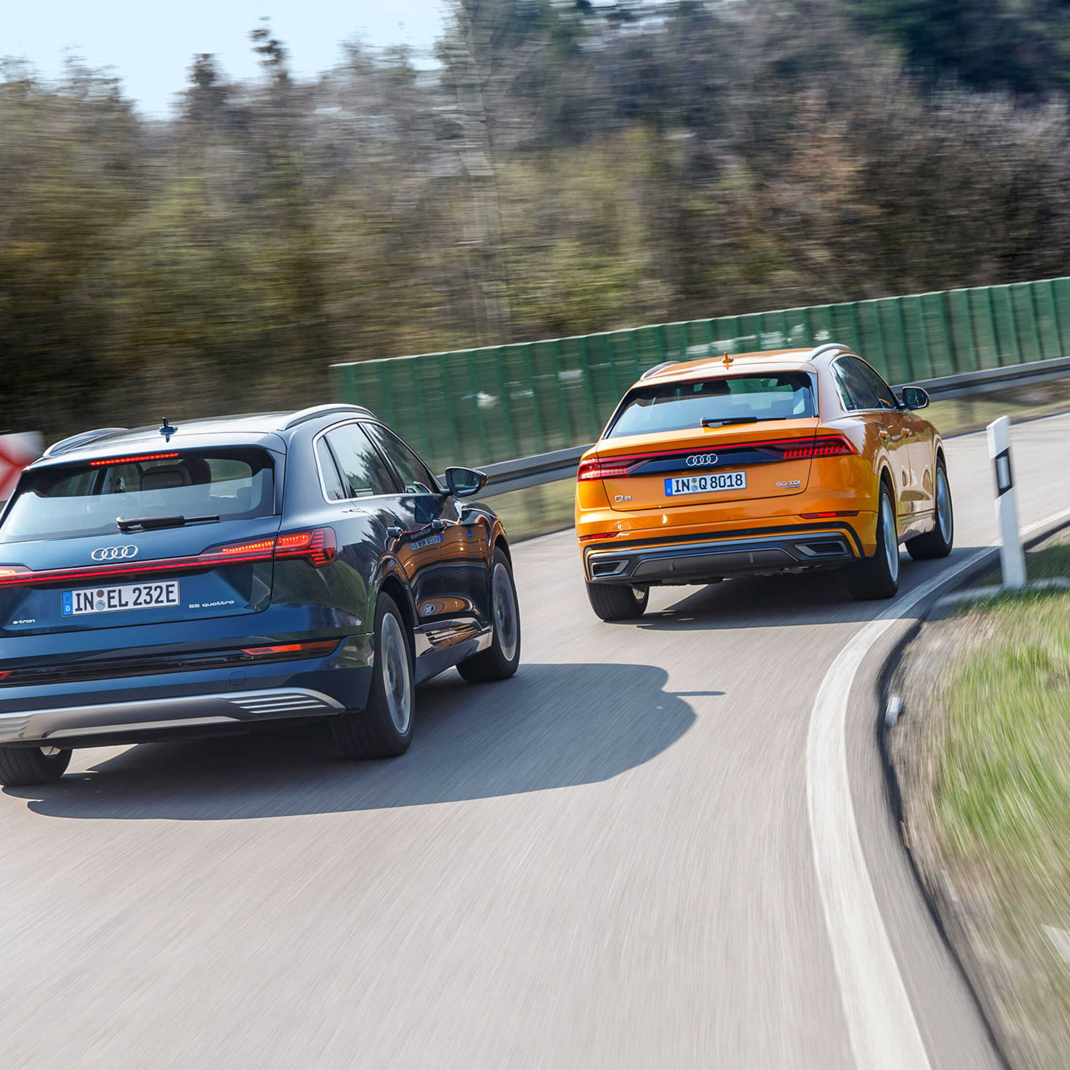 Audi E-Tron und Audi Q8 im Vergleich