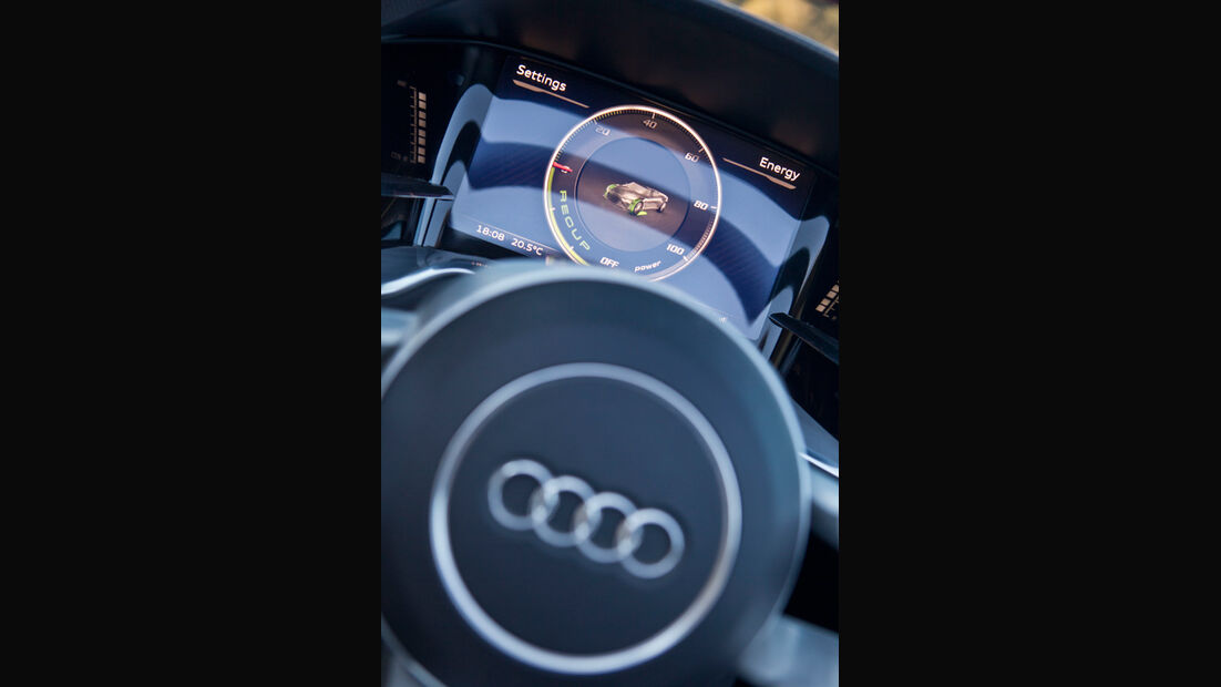 Audi e-tron Spyder, Anzeige, Rundinstrument