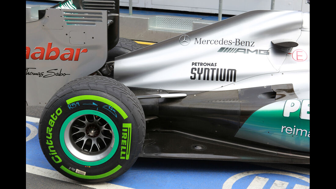 Auspuff Mercedes GP Australien 2012