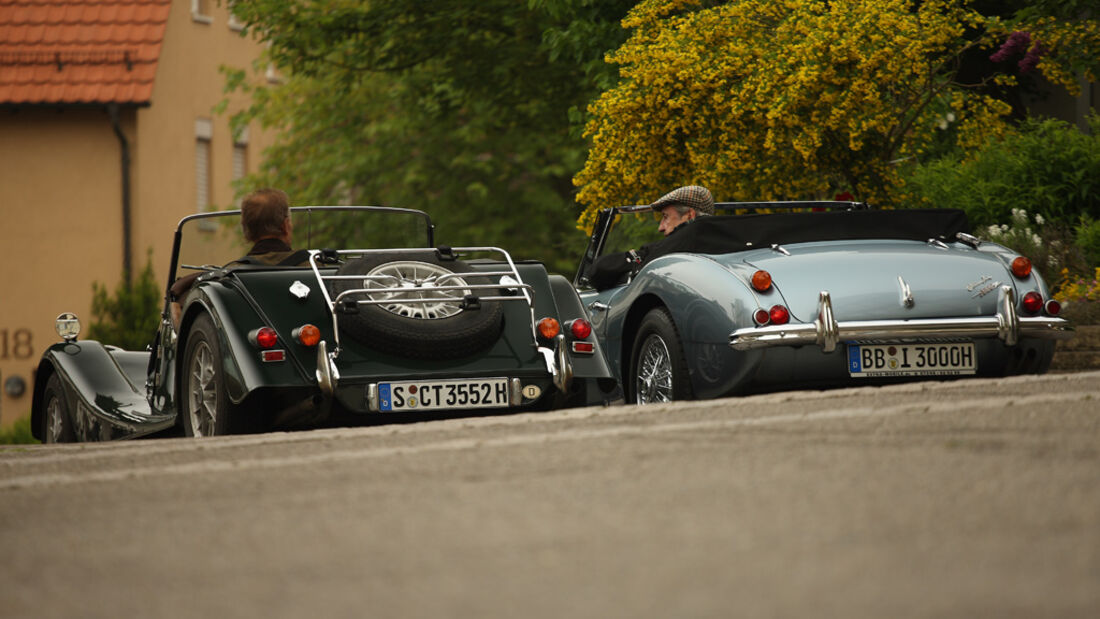 Austin-Healey 3000 MK III (1967), Morgan Plus 8 (1973)