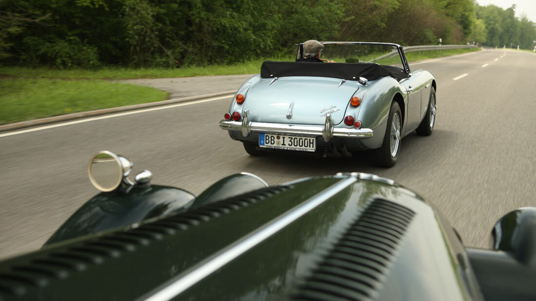 Austin-Healey 3000 MK III (1967), Morgan Plus 8 (1973)