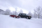 Austin Sprite und Range Rover Vogue