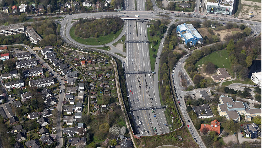 Autobahn A7 Hamburg Elbtunnel