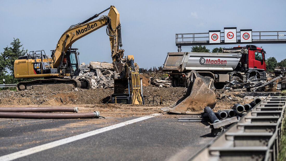 Autobahn Baustelle