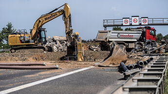 Autobahn Baustelle