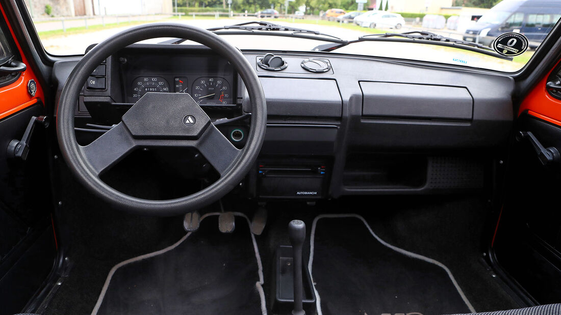 Autobianchi, A112 Junior, (1981), Cockpit, Lenkrad