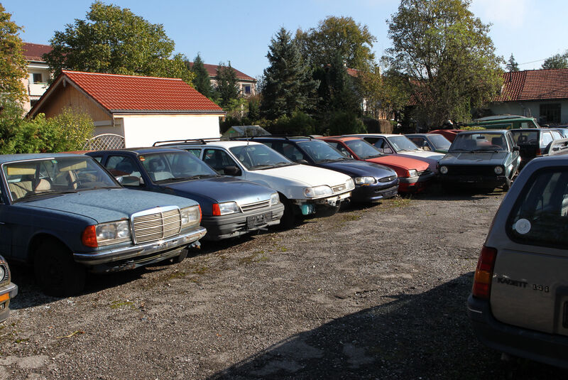 Autofriedhof Rust, verschiedene Fahrzeuge