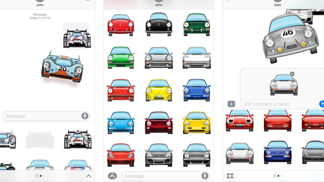 Automoji Porsche Emojis
