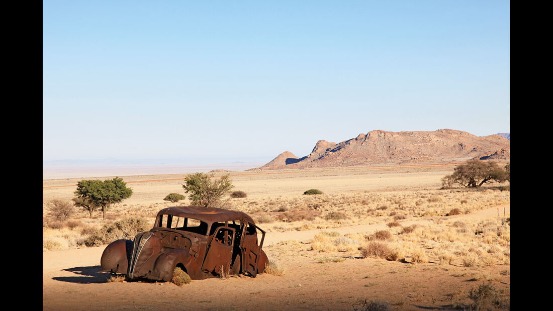 Autowracks in Namibia, Wüste