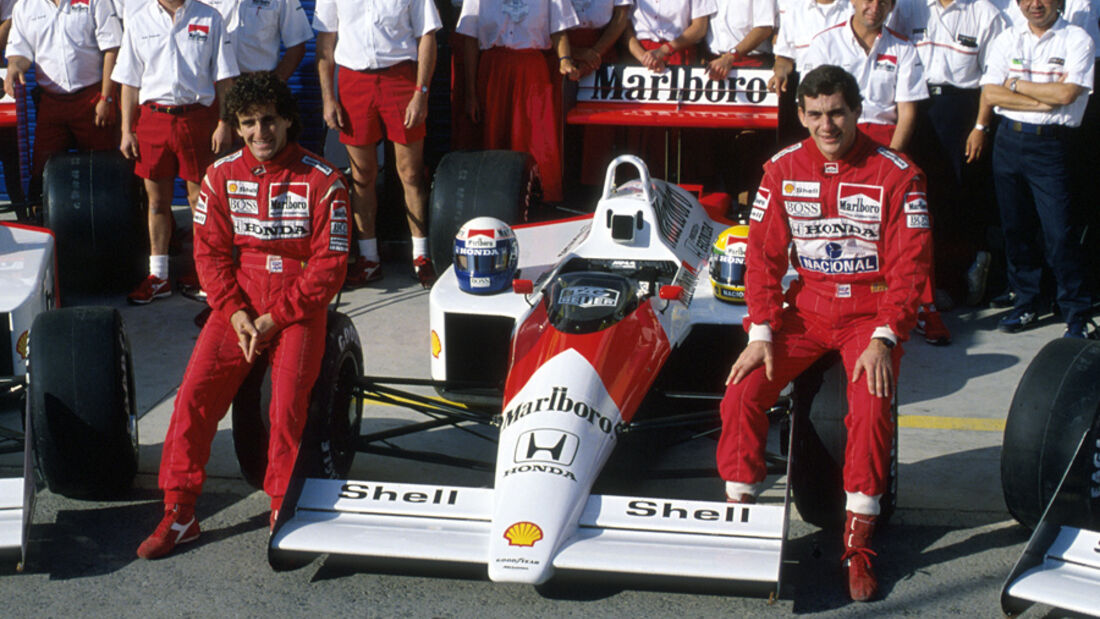 Ayrton Senna Alain Prost McLaren 1988