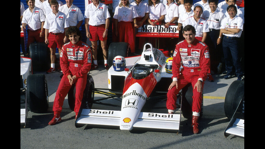 Ayrton Senna Alain Prost McLaren 1988