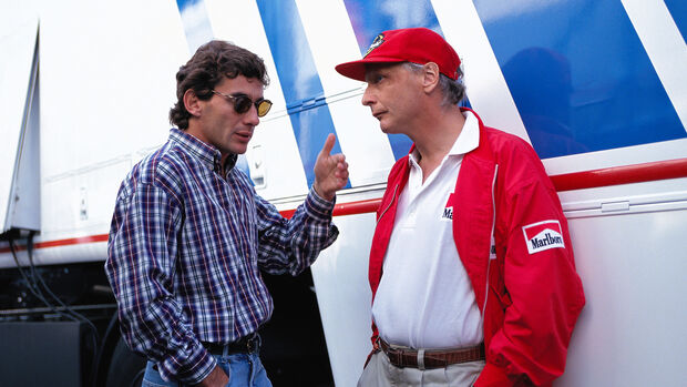 Ayrton Senna & Niki Lauda - GP San Marino 1994