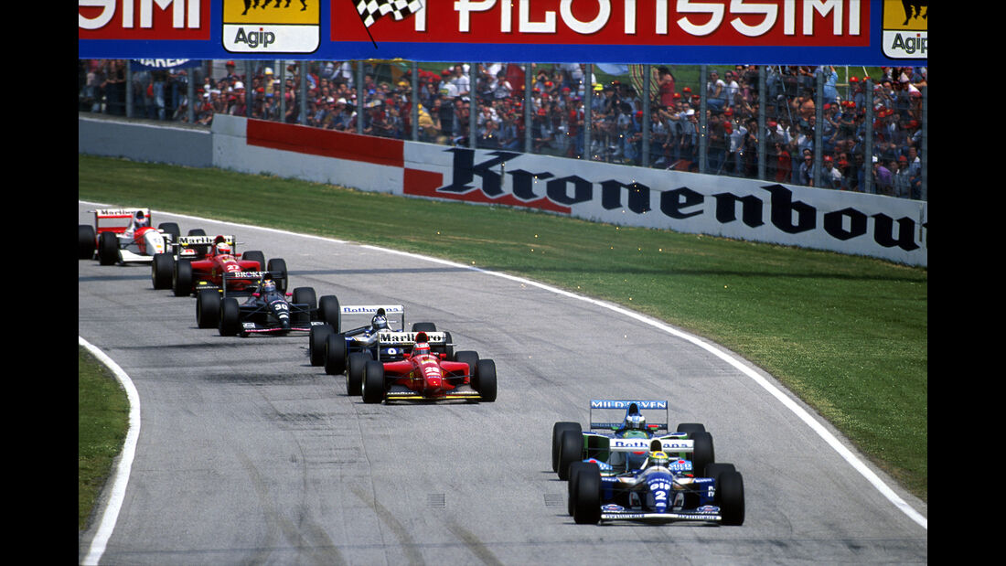 Ayrton Senna - Williams FW16 - Michael Schumacher - Benetton B194 - GP San Marino 1994 - Imola