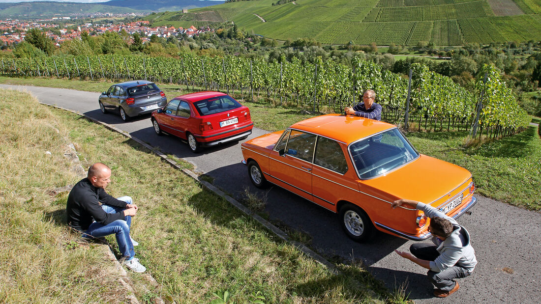 BMW 114i, BMW 316i, BMW 2002, Heckansicht