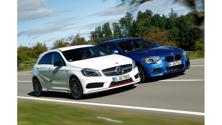 Test Bmw 125i Gegen Mercedes A 250 Sport Wie Sportlich Ist Die Premium Kompaktklasse Auto Motor Und Sport