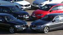 BMW 125i, Mercedes A 250, VW Golf GTI Performance, VW Golf GTD, Mercedes A 220 CDI, BMW 125d