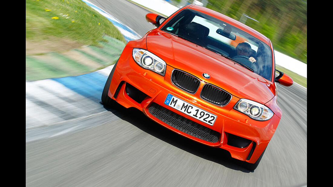 BMW 1er Coupe, Frontansicht, Kurve, Teststrecke