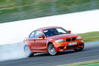 BMW 1er M Coupe, Frontansicht, Driften, Rauch