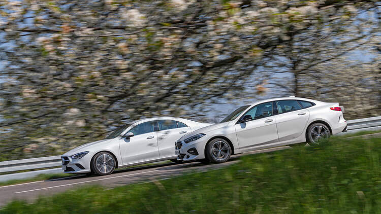 Bmw 218i Gran Coupe Und Mercedes Cla 180 Wer Hat Die Nase Vorn Auto Motor Und Sport