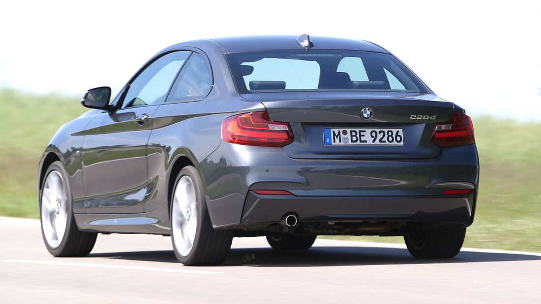 BMW 220d, Heckansicht