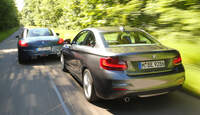 BMW 220d, Peugeot RCZ 2.0 HDi 160, Heckansicht